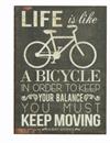 Magnet 5x7cm Life Is Like A Bicycle